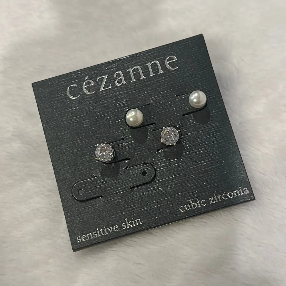 Cezanne Cubic Zirconia Stud Earrings‎